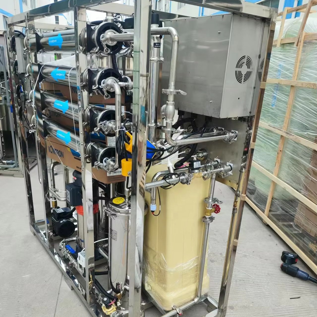 Equipo Esmosis Inversa Ozono Lampara UV Lavadora Tapadora Llenado KOY Water Machines Ghana Sachet Mineral Water Production Line